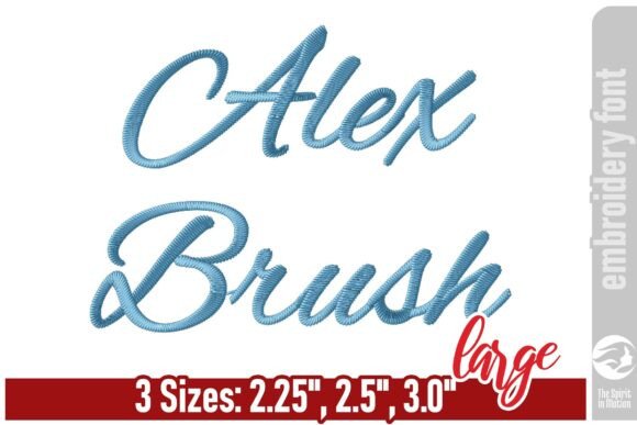 Alex Brush Script Embroidery Font - L Review