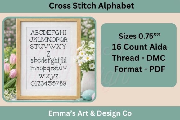 Alphabet Cross Stitch Pattern PDF