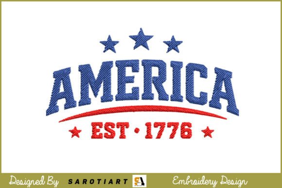 America 1717 Retro USA Patriotic Design
