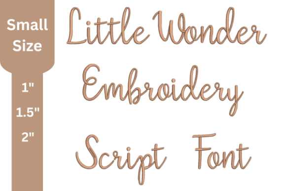 Little Wonder Script Embroidery Font